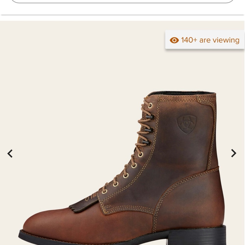 COPY - Ariat Heritage Lacer dress boots - NWOT - Picture 3 of 5